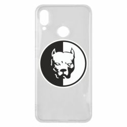 Чехол для Huawei P Smart Plus 2018 Питбуль круг - PrintSalon