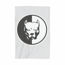 Полотенце с принтом Питбуль круг - PrintSalon