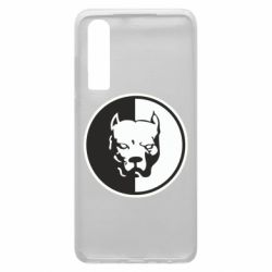 Чехол для Huawei P30 Питбуль круг - PrintSalon