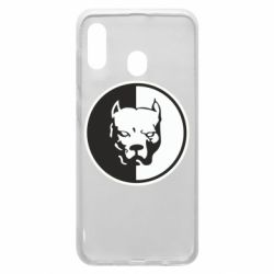 Чехол для Samsung A30 Питбуль круг - PrintSalon
