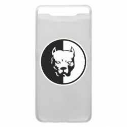 Чехол для Samsung A80 Питбуль круг - PrintSalon