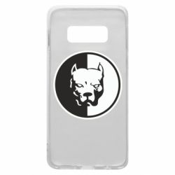 Чехол для Samsung S10e Питбуль круг - PrintSalon