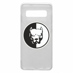 Чехол для Samsung S10 Питбуль круг - PrintSalon