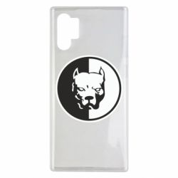 Чехол для Samsung Note 10 Plus Питбуль круг - PrintSalon