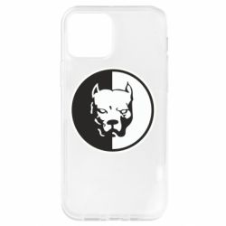 Чехол для iPhone 12 Pro Питбуль круг