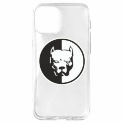 Чехол для iPhone 12 mini Питбуль круг - PrintSalon