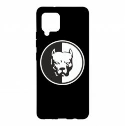 Чехол для Samsung A42 5G Питбуль круг - PrintSalon