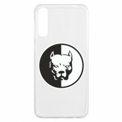 Чехол для Samsung A50 Питбуль круг - PrintSalon