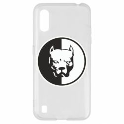 Чехол для Samsung A01/M01 Питбуль круг - PrintSalon