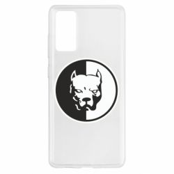 Чехол для Samsung S20 FE Питбуль круг - PrintSalon