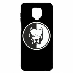Чехол для Xiaomi Redmi Note 9S/9Pro/9Pro Max Питбуль круг - PrintSalon