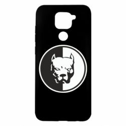 Чехол для Xiaomi Redmi Note 9/Redmi 10X Питбуль круг - PrintSalon