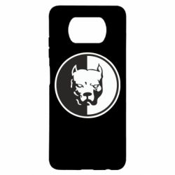 Чехол для Xiaomi Poco X3 Питбуль круг - PrintSalon
