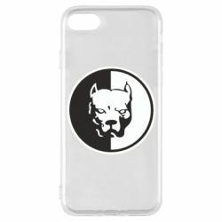 Чехол для iPhone 7 Питбуль круг - PrintSalon