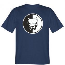 Мужская футболка Stedman Питбуль круг - PrintSalon