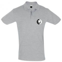 Мужское поло Питбуль круг - PrintSalon