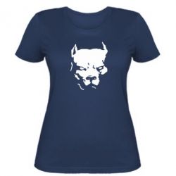 Женская футболка Питбуль - PrintSalon
