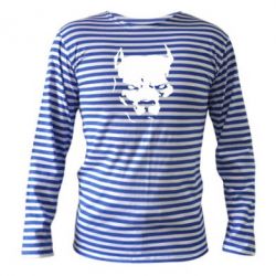 Тельняшка с длинным рукавом Питбуль - PrintSalon