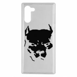 Чехол для Samsung Note 10 Питбуль - PrintSalon