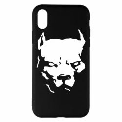 Чехол для iPhone X/Xs Питбуль - PrintSalon