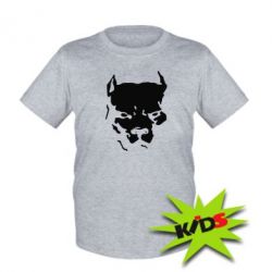 Детская футболка Питбуль - PrintSalon