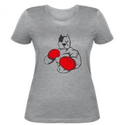 Жіноча футболка Pitbull Boxing Logo - PrintSalon