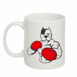Чашка 320ml Pitbull Boxing Logo - PrintSalon