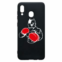 Чохол для Samsung A30 Pitbull Boxing Logo - PrintSalon