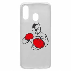 Чехол для Samsung A40 Pitbull Boxing Logo