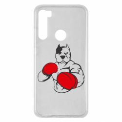 Чохол для Xiaomi Redmi Note 8 Pitbull Boxing Logo - PrintSalon
