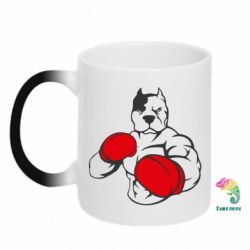 Чашка-хамелеон Pitbull Boxing Logo - PrintSalon