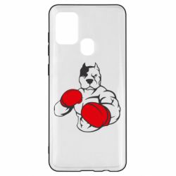 Чохол для Samsung A21s Pitbull Boxing Logo - PrintSalon