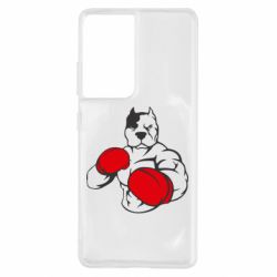 Чохол для Samsung S21 Ultra Pitbull Boxing Logo - PrintSalon