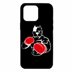 Чохол для iPhone 14 Pro Max Pitbull Boxing Logo - PrintSalon