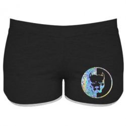 Женские шорты Pitbull голограмма - PrintSalon