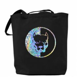 Эко-сумка Pitbull голограмма-PrintSalon Эко-сумка Pitbull голограмма