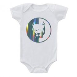 Детский бодик Pitbull голограмма - PrintSalon