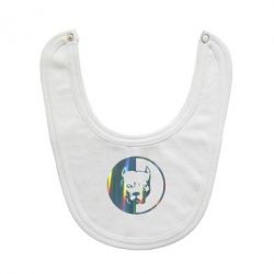 Слюнявчик  Pitbull голограмма - PrintSalon