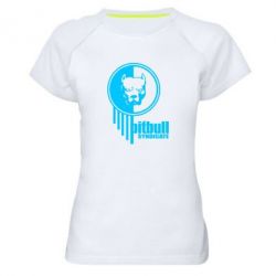 Женская футболка для спорта Pitbull loco - PrintSalon