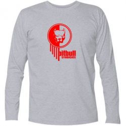 Футболка с длинным рукавом Pitbull loco - PrintSalon