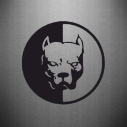 Наклейка Pitbull - PrintSalon