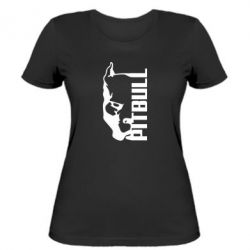 Женская футболка Pitbull - PrintSalon