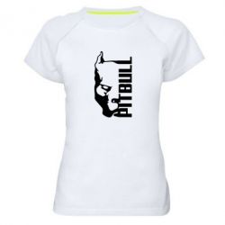 Женская футболка для спорта Pitbull - PrintSalon