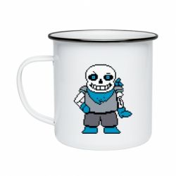 Кружка эмалированная Pixel Sans - PrintSalon