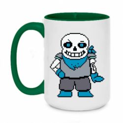 Чашка двухцветная 420ml Pixel Sans - PrintSalon