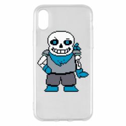 Чехол для iPhone X/Xs Pixel Sans - PrintSalon