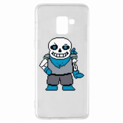 Чехол для Samsung A8+ 2018 Pixel Sans - PrintSalon