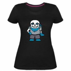 Женская премиум футболка Pixel Sans - PrintSalon