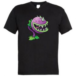 Чоловіча футболка з V-подібним вирізом Planta carnivora - PrintSalon
