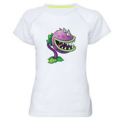 Жіноча футболка для спорту Planta carnivora - PrintSalon